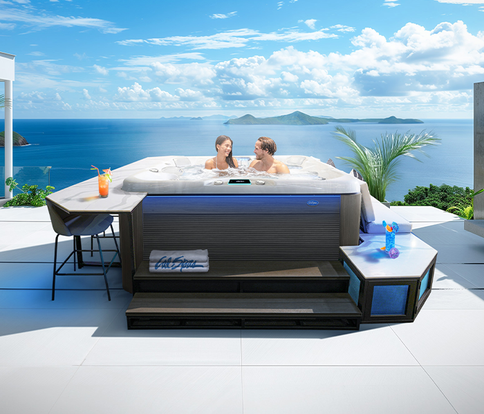 Calspas hot tub being used in a family setting - Allentown